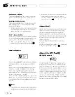 Preview for 8 page of Pioneer Super Tuner IIID+ DEH-P800PRS Operation Manual