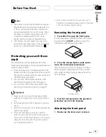 Preview for 9 page of Pioneer Super Tuner IIID+ DEH-P800PRS Operation Manual