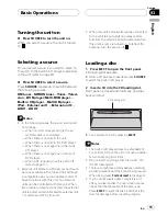 Preview for 15 page of Pioneer Super Tuner IIID+ DEH-P800PRS Operation Manual