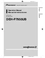 Pioneer SUPER TUNERIII D DEH-P7950UB Operation Manual предпросмотр