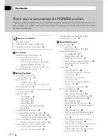 Preview for 2 page of Pioneer SUPERTUNER 3 AVH-P5100DVD Operation Manual