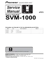 Предварительный просмотр 1 страницы Pioneer SVM 1000 - Audio/Video Mixer Service Manual