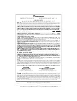 Preview for 15 page of Pioneer SW-8 Operation Manual