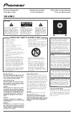 Preview for 1 page of Pioneer SW-8MK2 Operating Manual