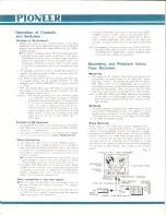 Предварительный просмотр 9 страницы Pioneer SX-1000TD Operating Instructions Manual