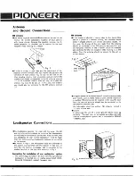 Предварительный просмотр 6 страницы Pioneer SX-1000TW Installation, Operating And Service Manual