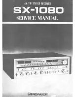 Pioneer SX-1080 Service Manual предпросмотр