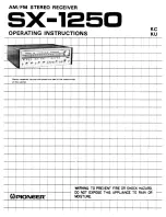 Preview for 2 page of Pioneer SX-1250 Operating Instructions Manual