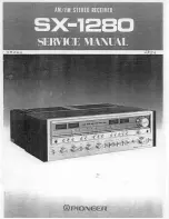 Pioneer SX-1280 Service Manual preview