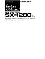 Preview for 81 page of Pioneer SX-1280 Service Manual