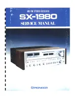 Предварительный просмотр 1 страницы Pioneer SX-1980 Service Manual