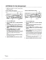 Preview for 8 page of Pioneer SX-225 Operating Instructions Manual