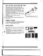 Предварительный просмотр 5 страницы Pioneer SX-2500 Installation, Operation And Service Manual