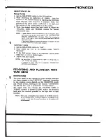 Предварительный просмотр 13 страницы Pioneer SX-2500 Installation, Operation And Service Manual