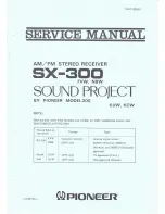 Pioneer SX-300 Service Manual preview