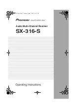 Pioneer SX-316-S Operating Instructions Manual preview