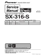 Pioneer SX-316-S Service Manual preview