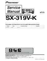 Pioneer SX-319V-K Service Manual preview