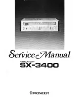 Предварительный просмотр 1 страницы Pioneer SX-3400 Service Manual