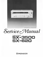Pioneer SX-3500 Service Manual preview