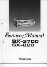 Pioneer SX-3700 Service Manual preview