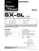 Pioneer SX-57HB Service Manual preview