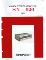 Pioneer SX-626 Service Manual preview