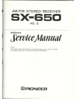 Preview for 82 page of Pioneer SX-650 Service Manual