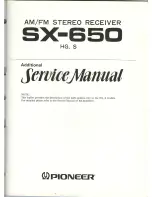 Preview for 103 page of Pioneer SX-650 Service Manual