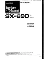 Pioneer SX-690 Service Manual предпросмотр