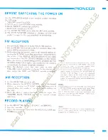 Предварительный просмотр 8 страницы Pioneer SX-727 Operation Instruction Manual