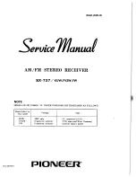 Pioneer SX-727 Service Manual preview