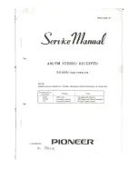 Preview for 1 page of Pioneer SX-828 Service Manual