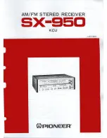 Pioneer SX-950 Manual предпросмотр