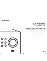 Pioneer SX-N30AE Instruction Manual preview