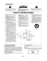 Preview for 2 page of Pioneer SX203 Operating Instructions Manual