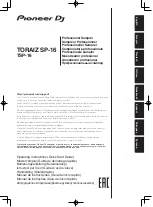 Pioneer TORAIZ SP-16 Operating Instructions Manual preview