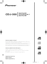 Preview for 1 page of Pioneer TRAKTOR PRO CDJ-350 Operating Instructions Manual