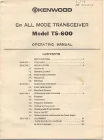 Предварительный просмотр 1 страницы Pioneer TS-600 Operating Instructions Manual