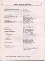 Preview for 2 page of Pioneer TS-600 Operating Instructions Manual