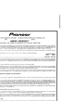 Preview for 2 page of Pioneer TS-A1057 Instruction Manual