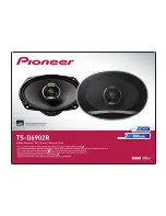 Preview for 1 page of Pioneer TS-D6902R - Car Speaker - 80 Watt Installation Manual