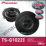 Предварительный просмотр 2 страницы Pioneer TS-G1022i User Manual