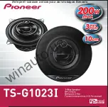 Preview for 2 page of Pioneer TS-G1023i User Manual