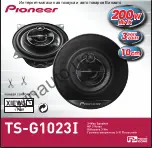 Preview for 4 page of Pioneer TS-G1023i User Manual