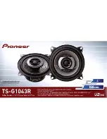 Pioneer TS-G1043R Manual предпросмотр