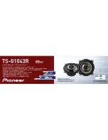 Preview for 3 page of Pioneer TS-G1043R Manual