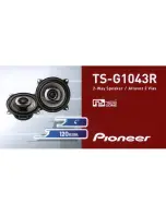 Preview for 4 page of Pioneer TS-G1043R Manual