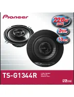 Предварительный просмотр 1 страницы Pioneer TS-G1344R Manual