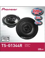 Preview for 2 page of Pioneer TS-G1344R Manual